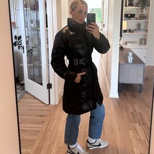 The North Face Women’s Belted Down Puffer Coat — XS, Black